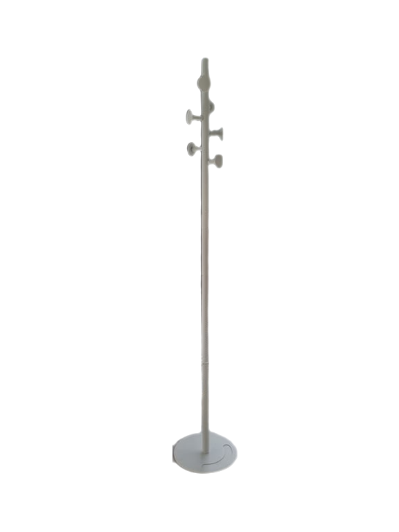 Porte-manteau métal blanc - 3-4