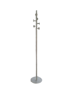 Porte-manteau métal blanc - 3-4