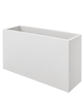 Pot de fleur en métal blanc