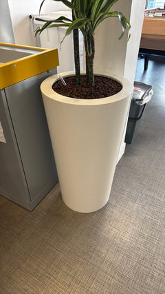 Pot de fleur en plastique blanc - 3-4