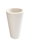 Pot de fleur en plastique blanc