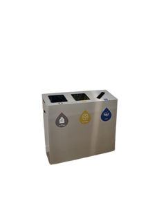 Poubelle de tri 90x32x80 cm - 3-4