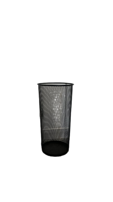 Poubelle en métal Noire