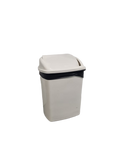 Poubelle en plastique blanche