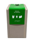 Poubelle en plastique verte