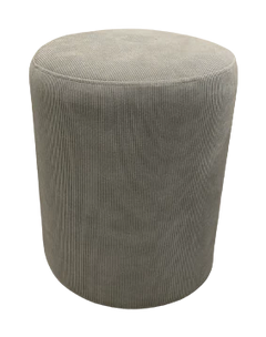 Pouf en Velours Gris 36x36x43