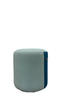 Pouf Pattio Cyl Bleu clair et Bleu foncé