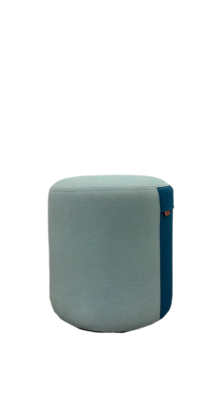 Pouf Pattio Cyl Bleu clair et Bleu foncé