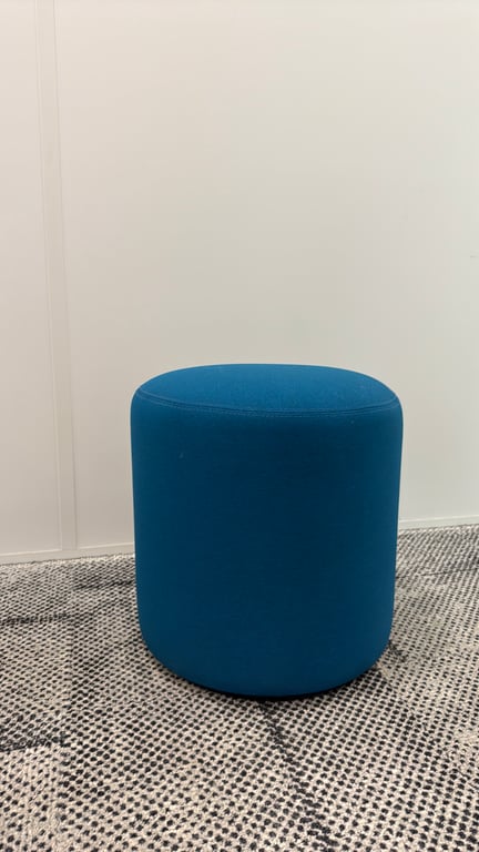Pouf Pattio Cyl Bleu et Gris - face