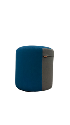 Pouf Pattio Cyl Bleu et Gris - 3-4