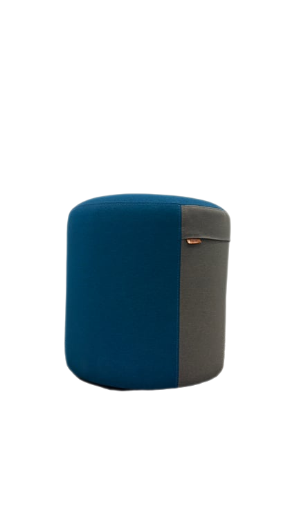 Pouf Pattio Cyl Bleu et Gris