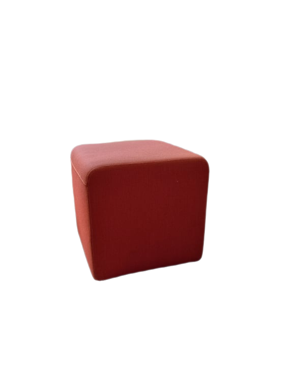 Pouf Steelcase tissu 43x43 cm Hot Cinnamon