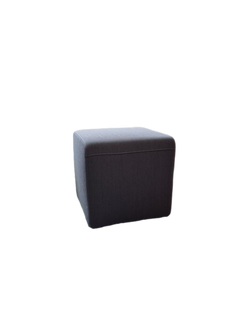 Pouf Steelcase tissu gris 43x43x43 cm - 3-4