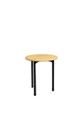Table basse ronde bois et métal