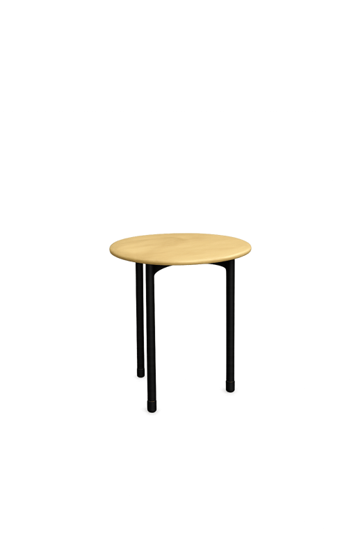 Table basse ronde bois et métal