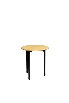 Table basse ronde bois et métal