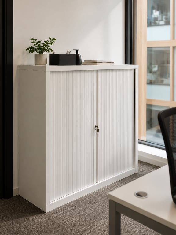 Armoire à rideaux Blanche