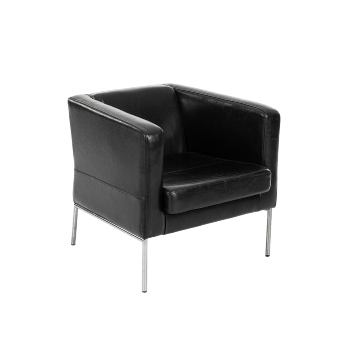 Fauteuil IKEA Cuir Noir