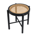 Tabouret rétro webbing stool black par Hk living