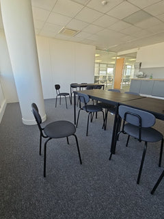IKEA - Östanö - Chaise de cafétéria en tissu avec dossier plein - arriere