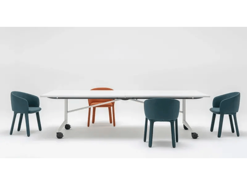 Table rectangulaire rabattable 280x120 marsarl - 3-4