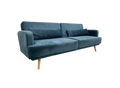 Canapé 4 places velour - Canapé rectangulaire avec accoudoirs en velour