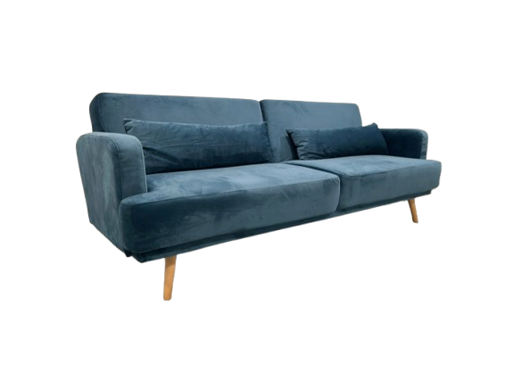 Canapé 4 places velour - Canapé rectangulaire avec accoudoirs en velour
