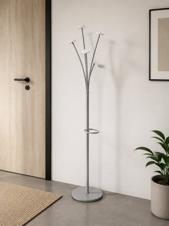 Porte-manteaux en plastique gris