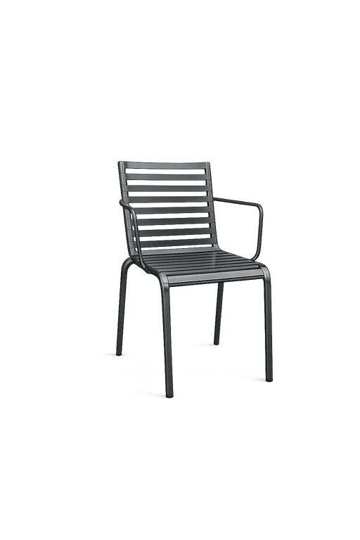 Chaise extérieure métal Noir