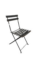 Chaise d'extérieur en métal Noire