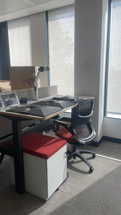 Fauteuil de bureau Knoll Génération Rouge