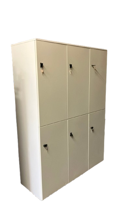 Casier métallique avec 6 compartiments