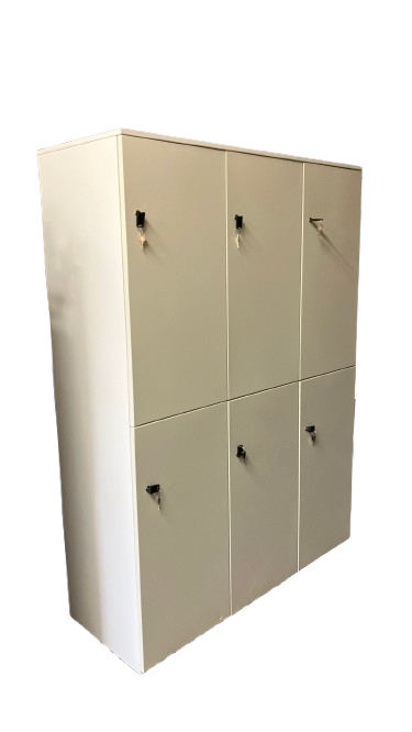 Casier métallique avec 6 compartiments