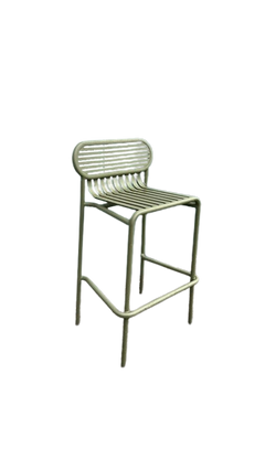 Chaise haute empilable en métal "Green House"