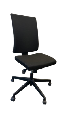 Fauteuil de bureau tissu noir - 3-4