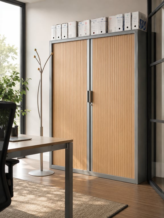 Armoire Haute avec Portes Coulissantes Clé