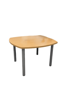 Table polyvalente 110x110 brun-rouge