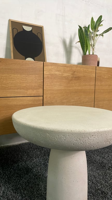 Table basse ovale béton Mogg - Olo Concrete