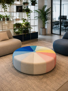 Table basse ronde en tissu - LBC / La Cividina
