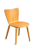 Chaise de cafétéria en bois
