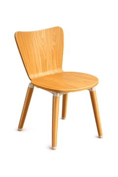 Chaise de cafétéria en bois