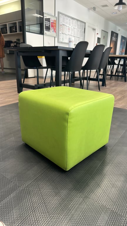 Pouf en cuir - 3-4