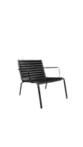 Chaise d'extérieur métal et plastique noir