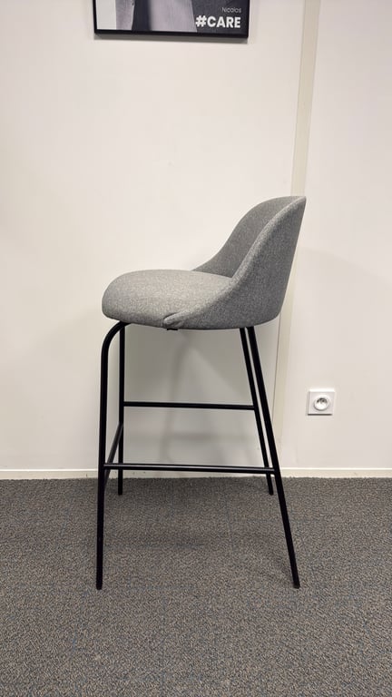 Chaise haute Viccarbe Aleta Gris clair - 3-4