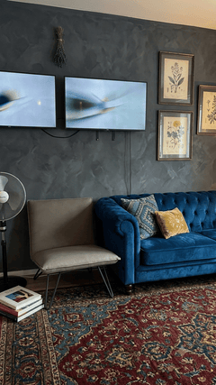 Fauteuil en tissu gris Maison du monde