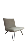 Fauteuil en tissu gris Maison du monde