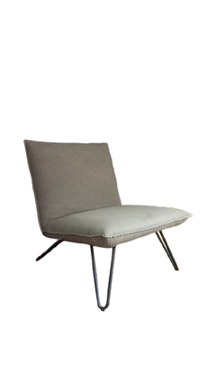 Fauteuil en tissu gris Maison du monde - 3-4