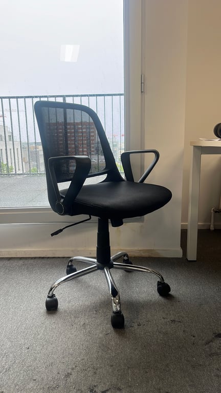 Whoja - Fauteuil de bureau avec roulettes et piètement étoile - 3-4