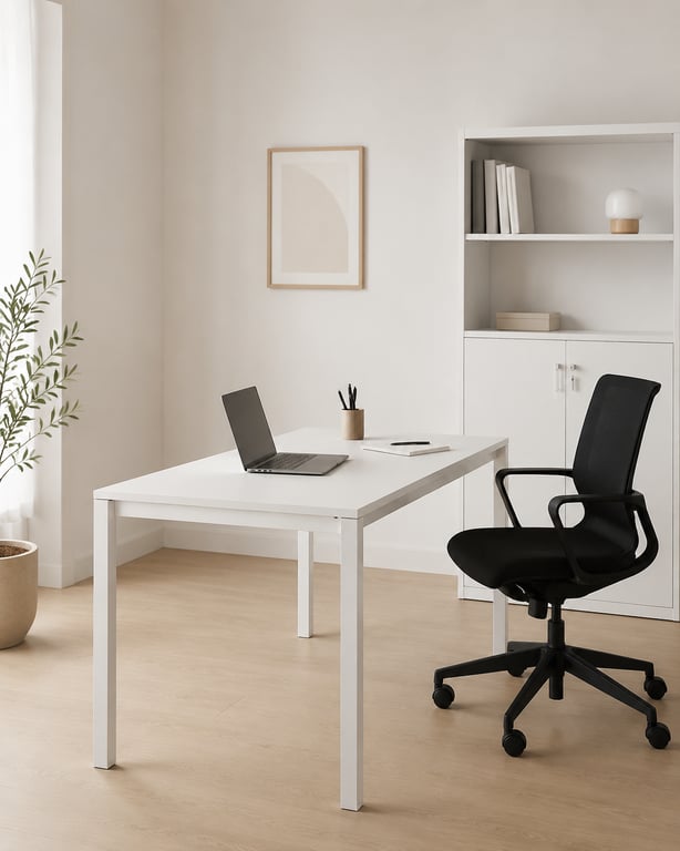 Bureau droit simple 140x80