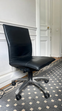 Sato - Chaise de réunion avec roulettes et piètement étoile - 3-4